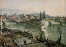 The Corneille Bridge, Rouen Grey Weather