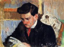 Portrait of Rodo Pissarro Reading 2