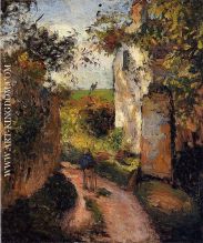 A Peasant in the Lane at l'Hermitage, Pontoise