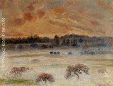 Sunset with Fog, Eragny