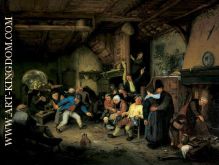 Peasants Dancing in a Tavern