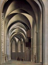 View of the ambulatory of the Grote or St. Bavokerk in Haarlem.