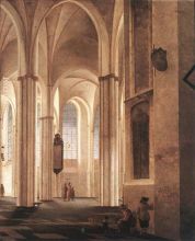 The Interior Of The Buurkerk At Utrcht