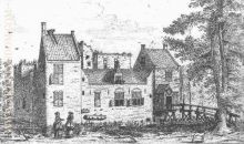 Engraving of the castle Berkenrode in Heemstede