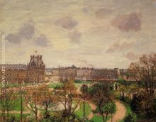 Garden of the Louvre  Morning, Grey Weather