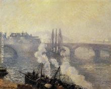 The Corneille Bridge, Rouen Morning Mist