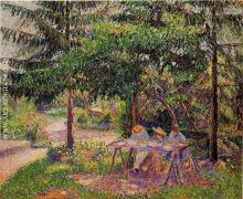 Children in a Garden at Eragny