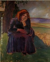 Seated Shepherdess