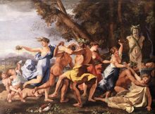 Bacchanal before a Statue of Pan