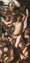 St Sebastian Tended by Angels