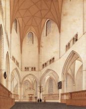 Interior of the Church of St Bavo at Haarlem 3