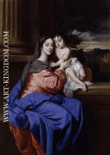 Duchess of Cleveland with her son, Charles Fitzroy, as Madonna and Child