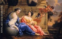 The Muses Urania and Calliope.