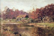 Edward wilkins waite an autumn day at the farm, 1919