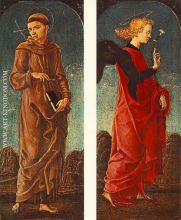 St Francis Of Assisi And Announcing Angel