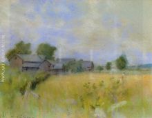 Pasture with Barns, Cos Cob