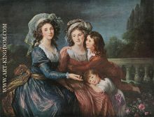 VigÃ©e-Lebrun - The Marquise de Pezay (or PezÃ©) and the Marquise de RougÃ© with her Sons