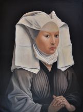 Portrait of a Woman with a Winged Bonnet